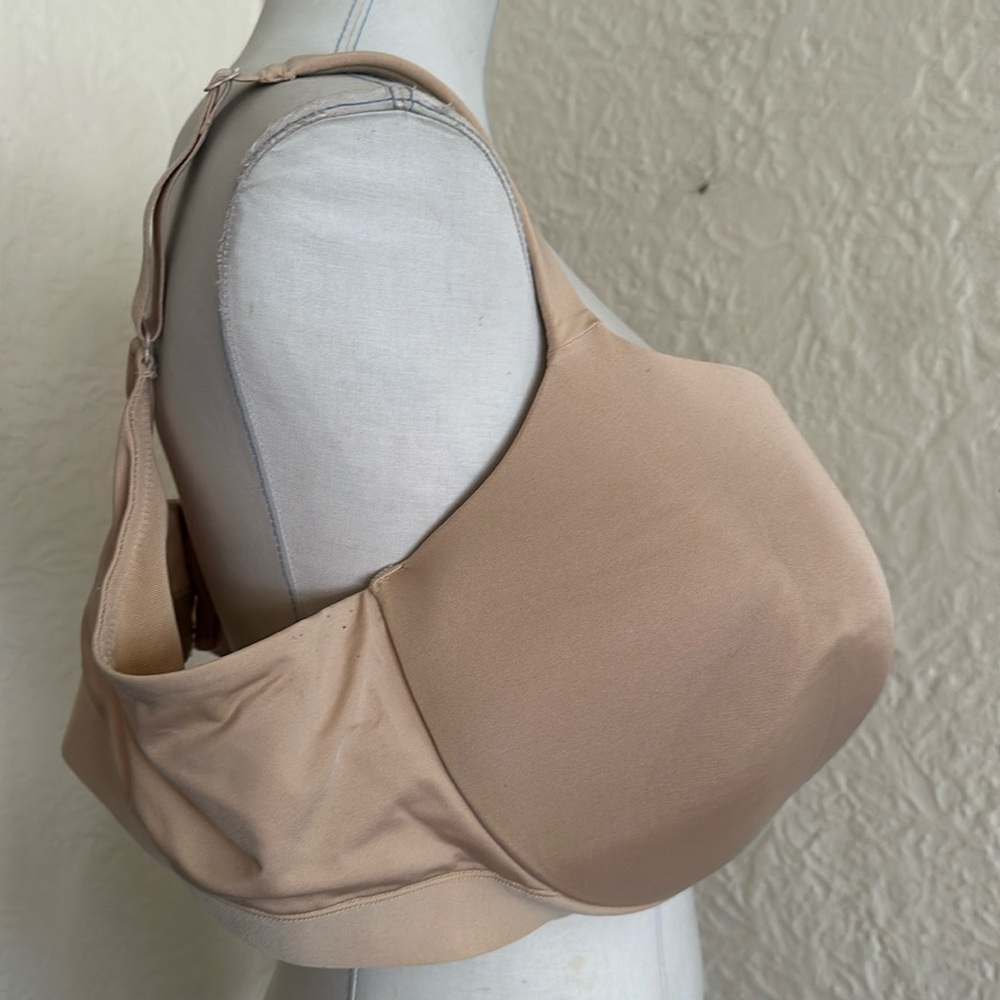 Cacique Lane Bryant Lightly Lined Balconette Nude Beige Bra Cooling Mesh 48DD - Picture 5 of 7